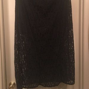Lace maxi with under mini